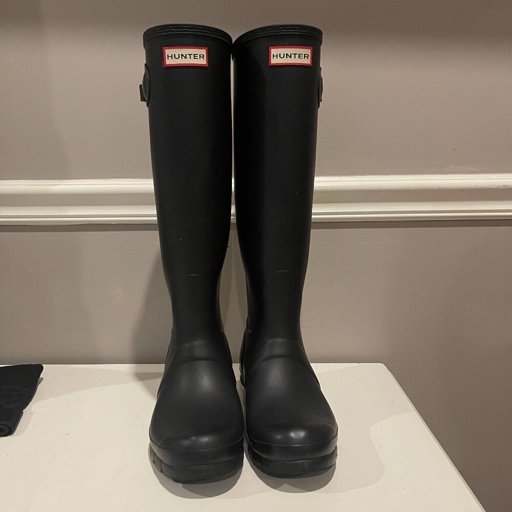 Hunter Original Tall Rain Boots - Black - Picture 2 of 8